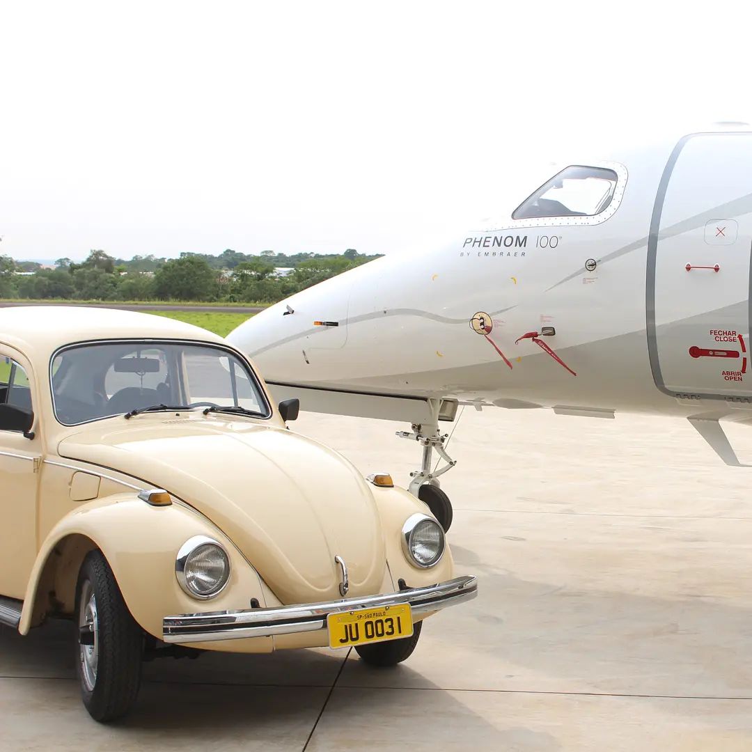 Fusca visto de lado